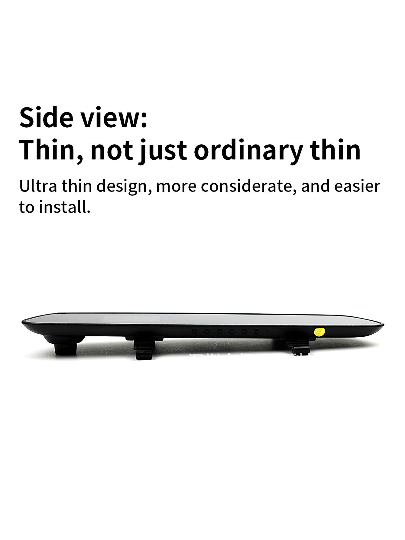 High-Definition Rearview Mirror DVR with Front and Rear Recording – 1080P