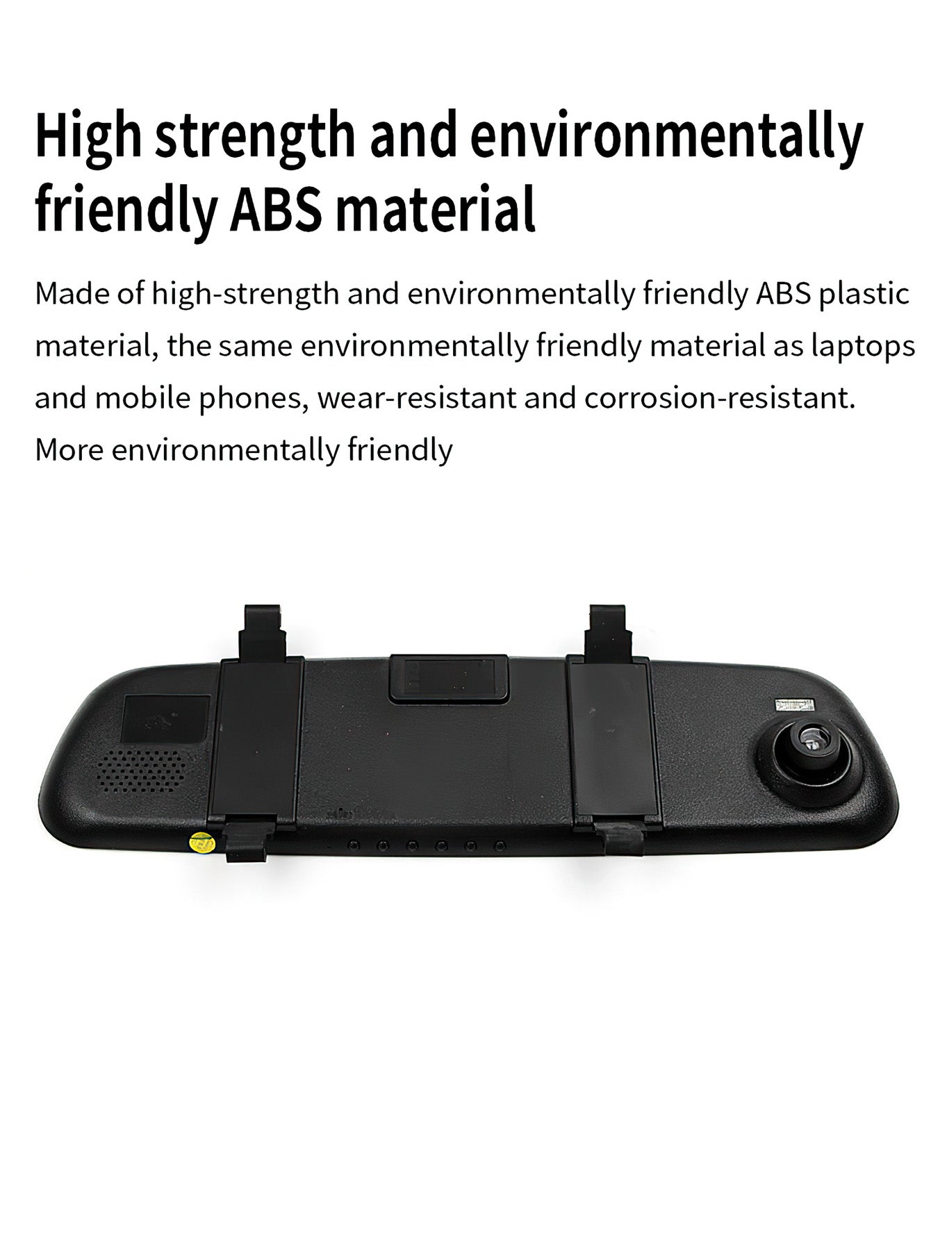 High-Definition Rearview Mirror DVR with Front and Rear Recording – 1080P