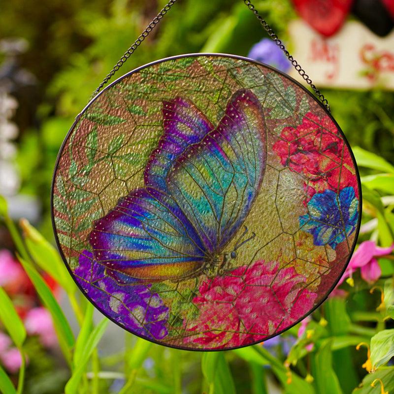 Stained Glass Butterfly Ornament