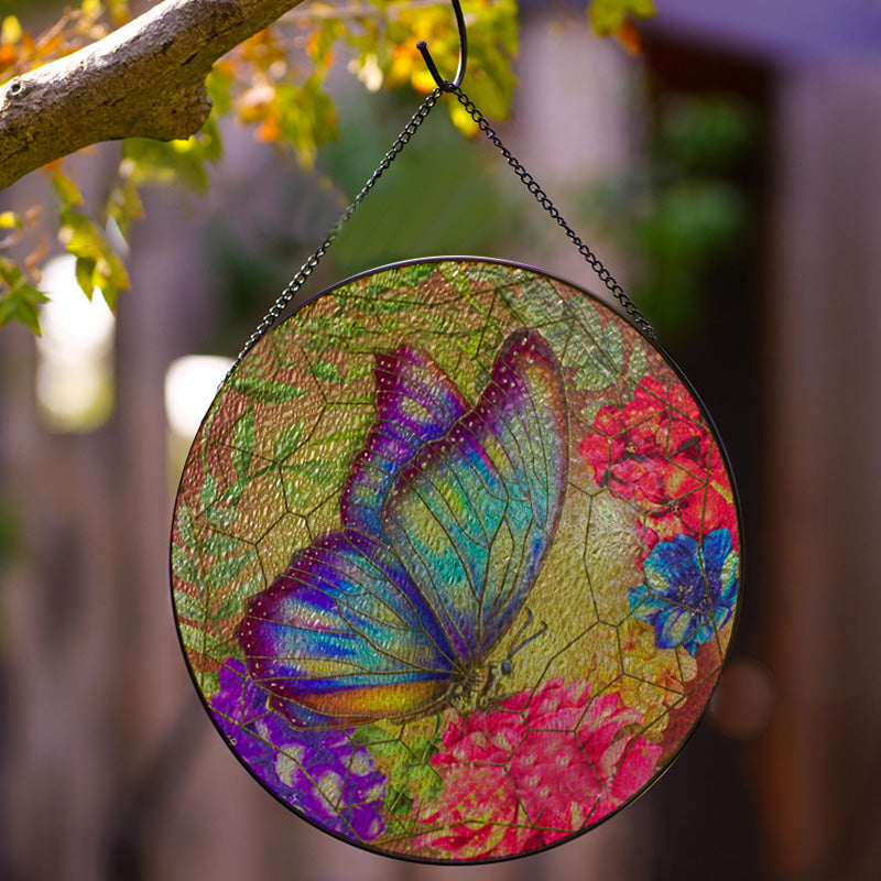 Stained Glass Butterfly Ornament