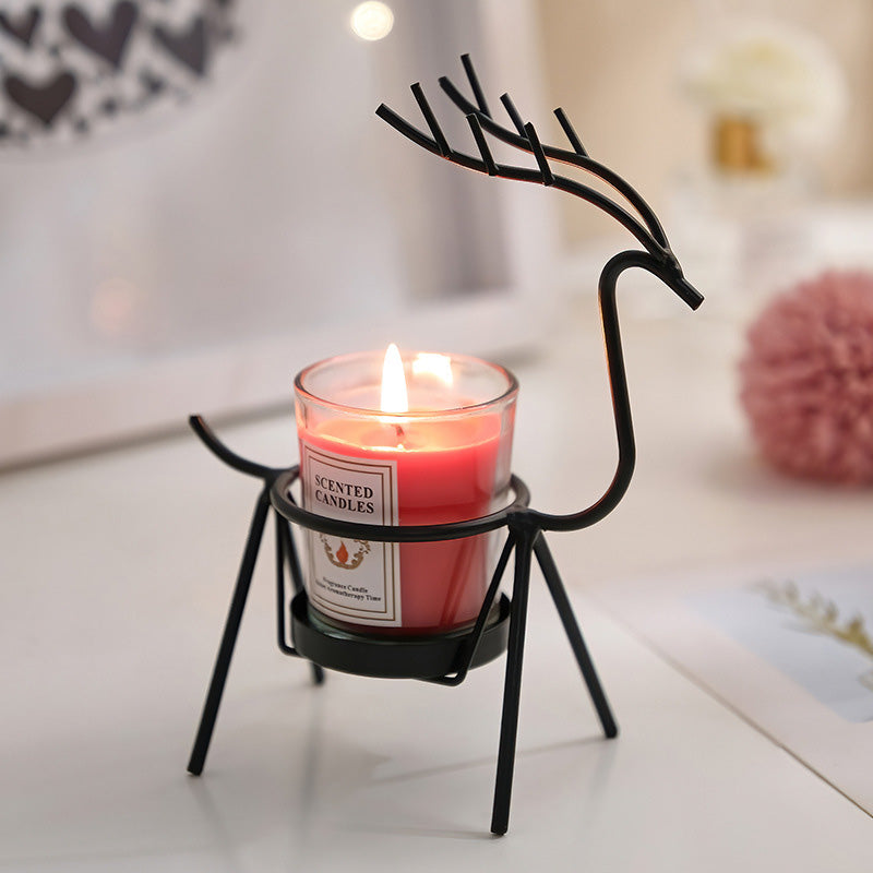 Light luxury iron candle holder