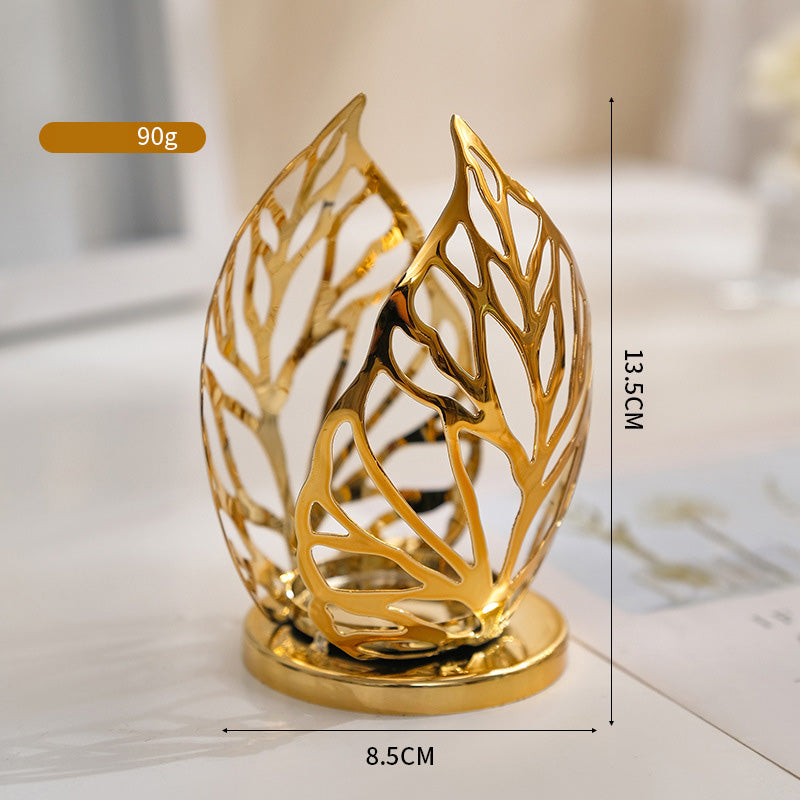 Light luxury iron candle holder