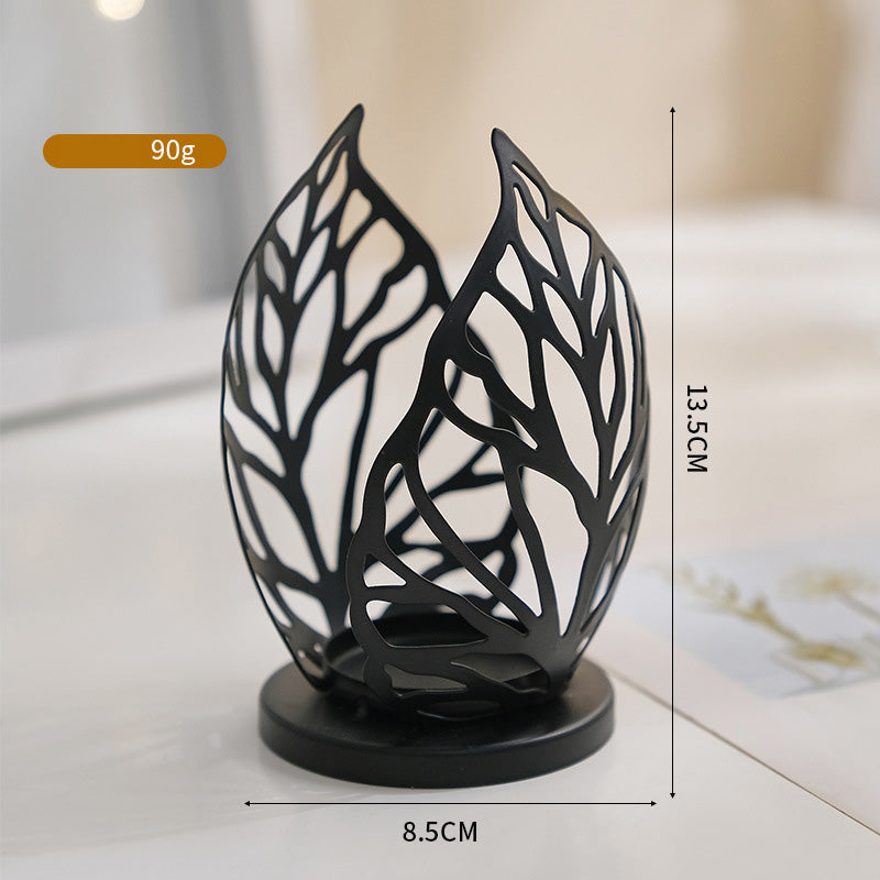 Light luxury iron candle holder