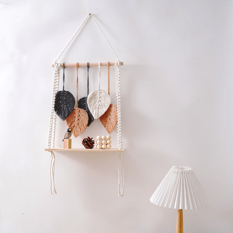 Cotton rope woven tapestry