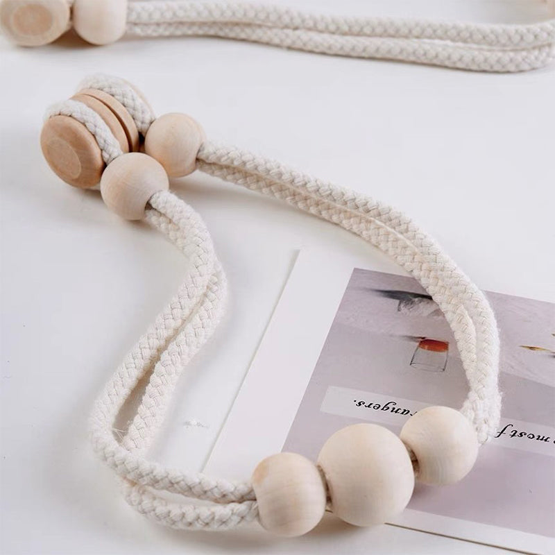 Magnetic curtain tie rope