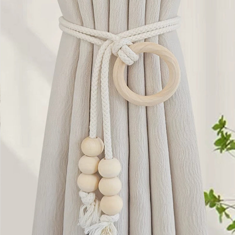 Punch-free curtain tie