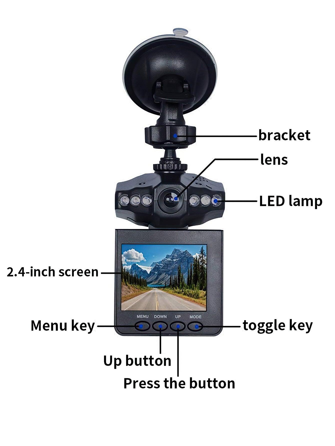 HD Night Vision Dashcam – Capture Every Moment Clearly