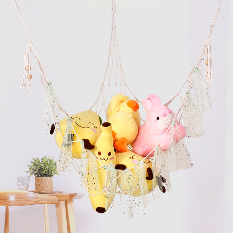 Triangular net bag storage hammock