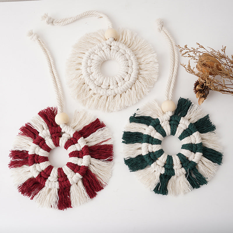 Hand-woven Bohemian ornaments