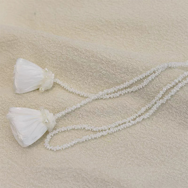 rice bead gauze curtain tie