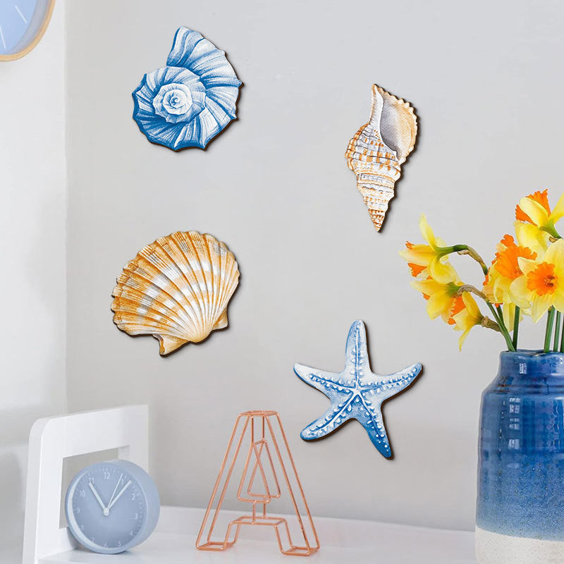 Mediterranean style shell wall decoration